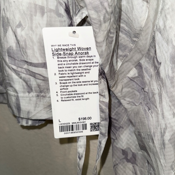 lightweight woven side snap anorak - Picture 4 of 7